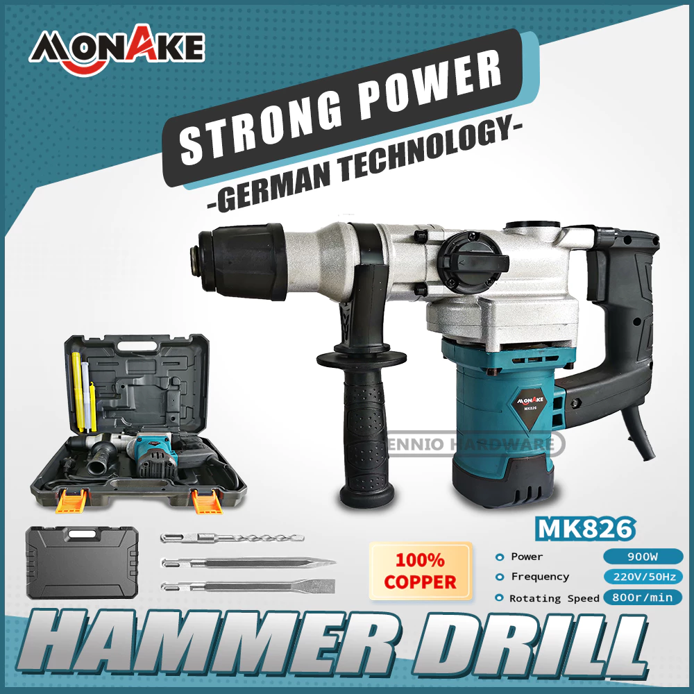  MONAKE Rotary Hammer Drill MK826