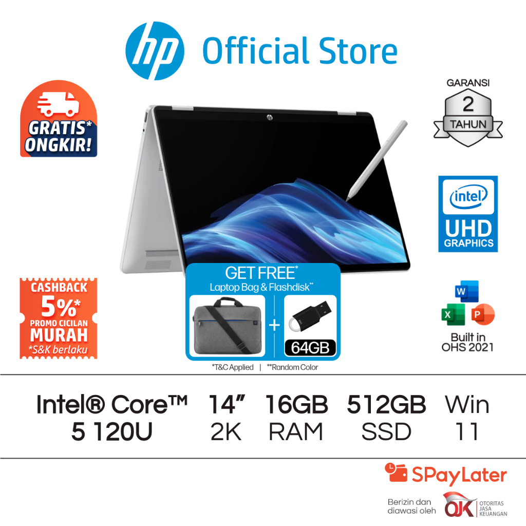 HP HP Pavilion x360 2 in 1 Intel Core 5 OmniBook 14-fp0556TU