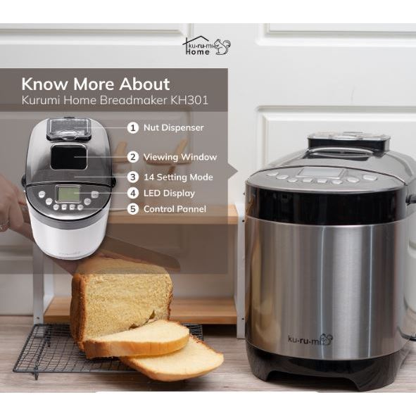 Kurumi Indonesia Kurumi Home Bread Maker KH 301