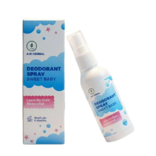 A 81 Herbal Natural Deodorant Spray Sweet Baby
