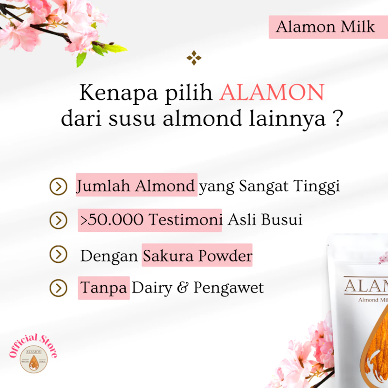 Alamon Almond Milk Powder Milk Original 5