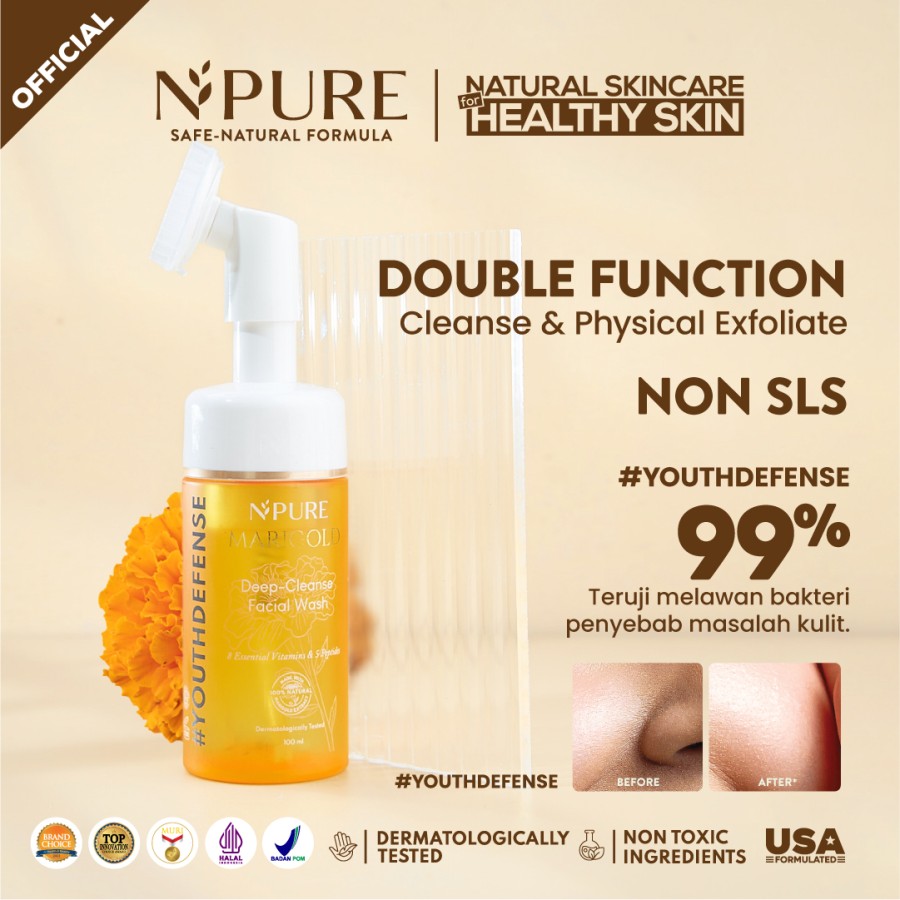 Penta Natural Kosmetindo N'PURE Facial Wash Marigold