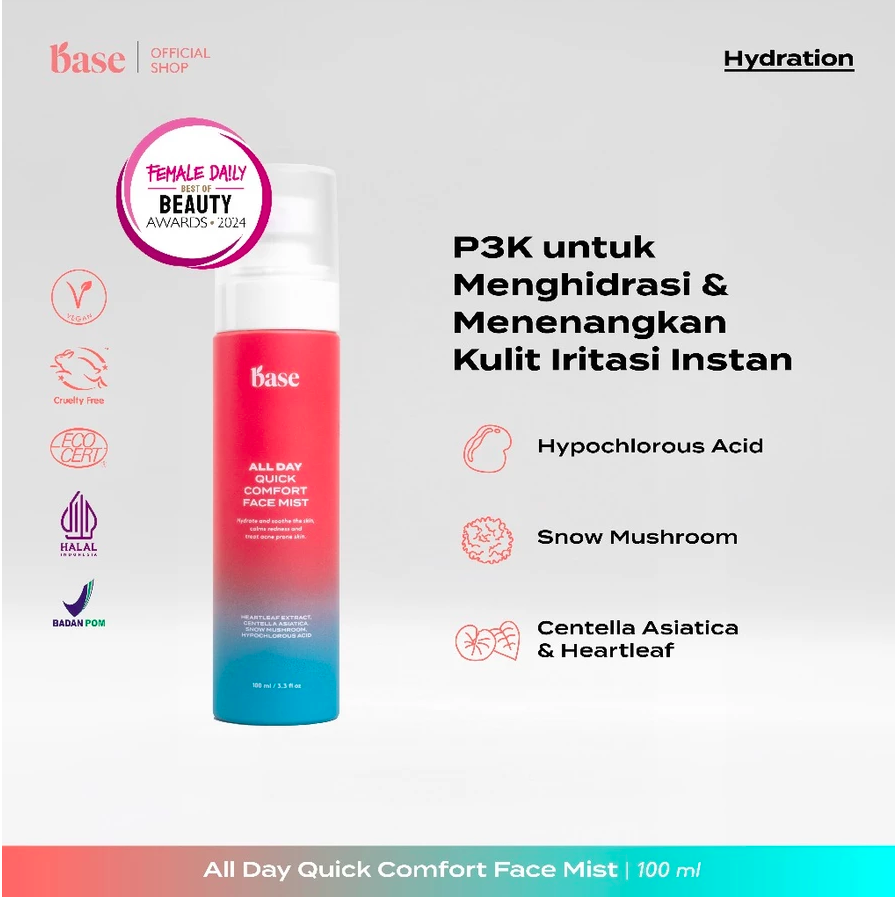 Base Skincare Base All Day Quick Comfort Face Mist