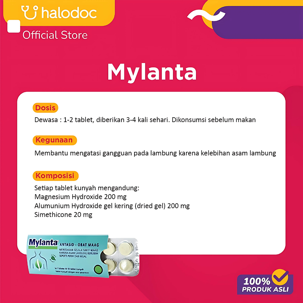 Infirst Healthcare USA Mylanta Tablet Kunyah 