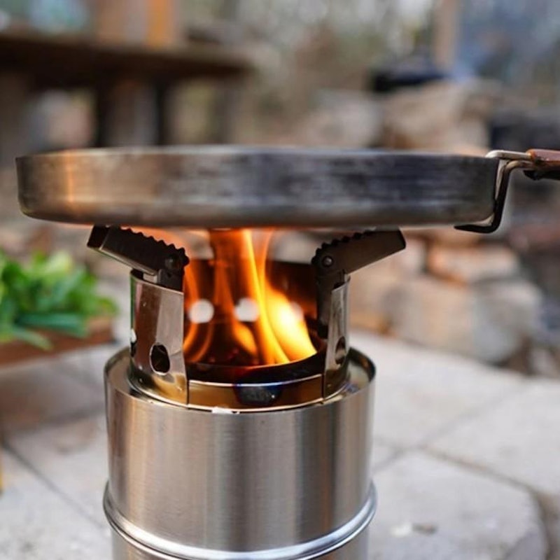 WIKOGER Camping Mini Stove Stainless Steel 3