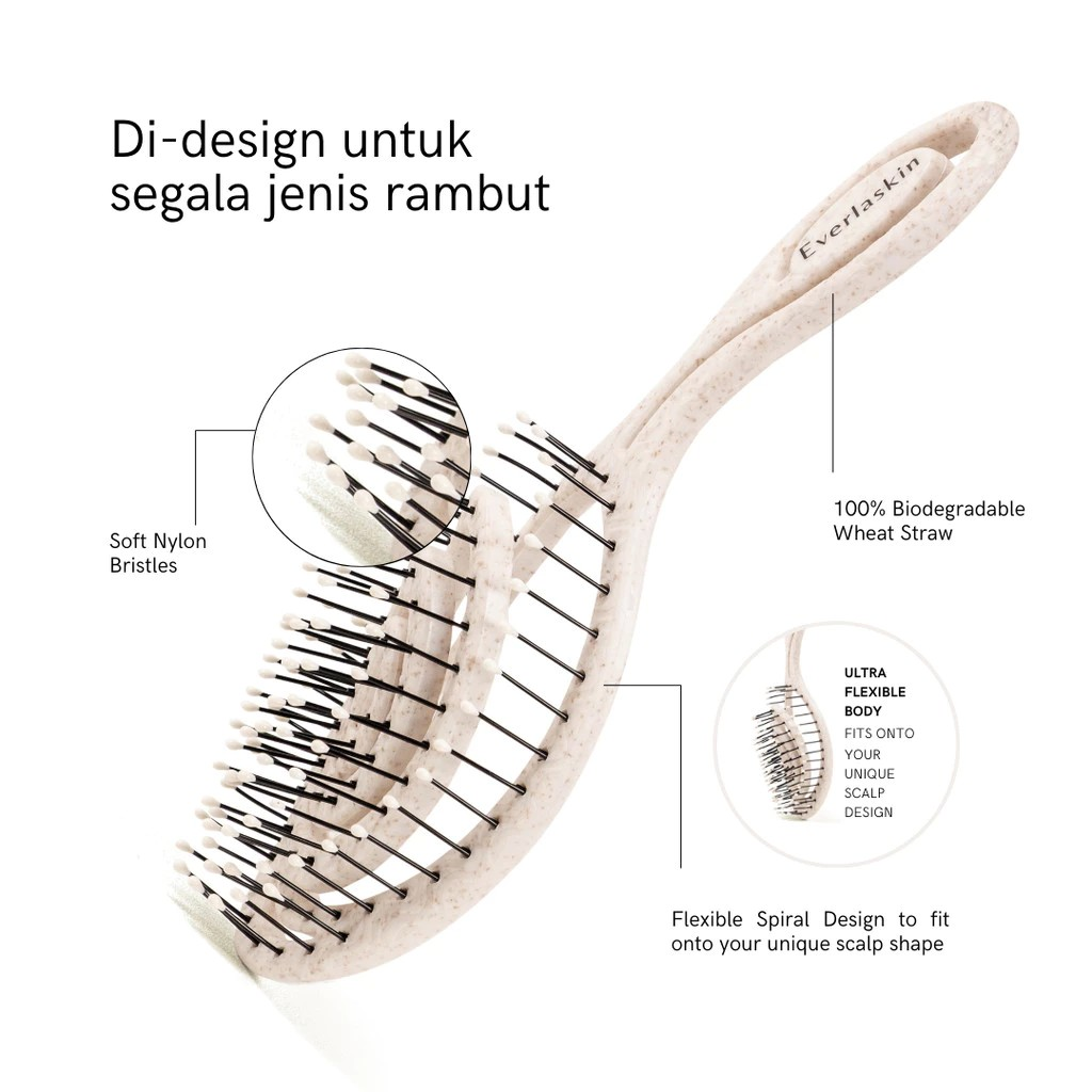 Everlaskin Gentle Detangling Brush Micro