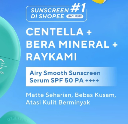 Paragon Technology and Innovation Wardah UV Shield Oil Control Airy Smooth Sunscreen Serum SPF 50 PA++++