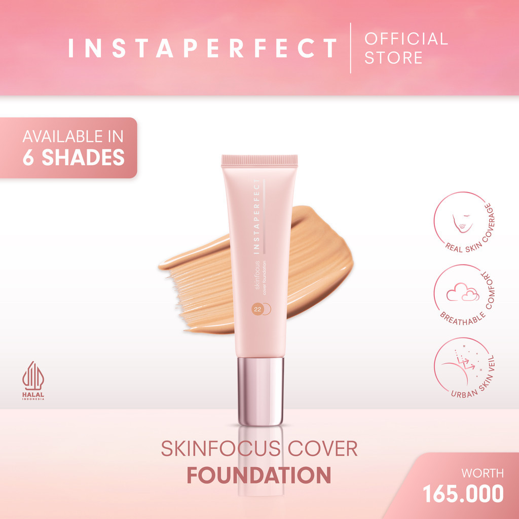 Paragon Technology and Innovation Wardah Instaperfect Skinfocus Cover Foundation 52 Almond