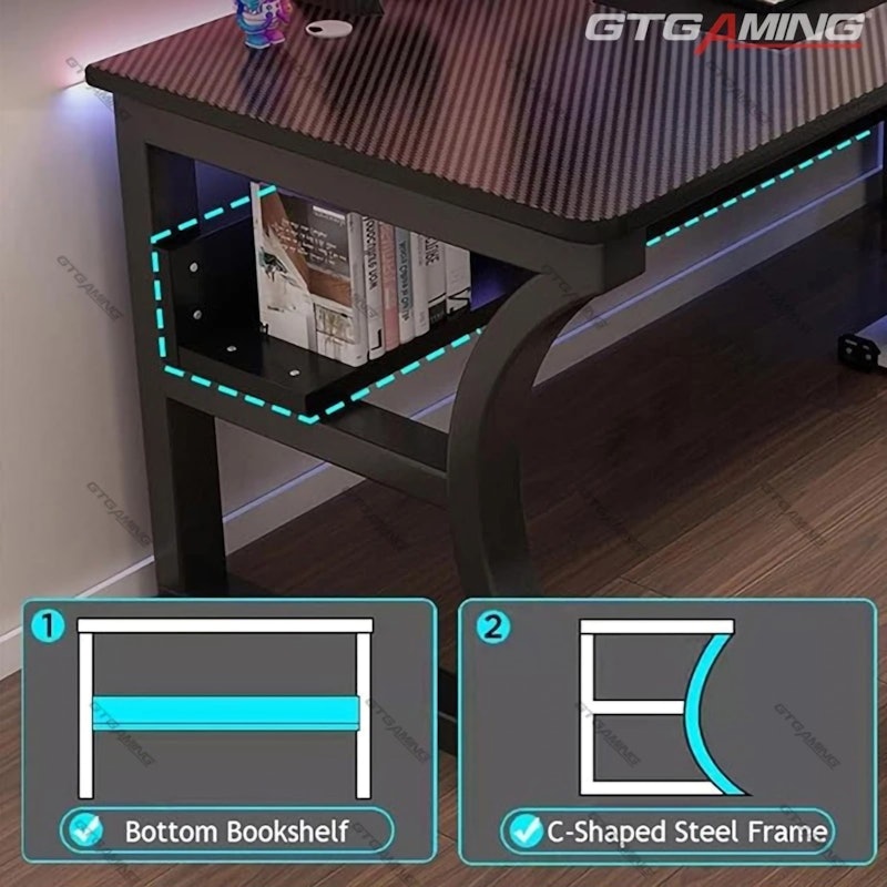 GTGAMING Meja Komputer minimalis 5