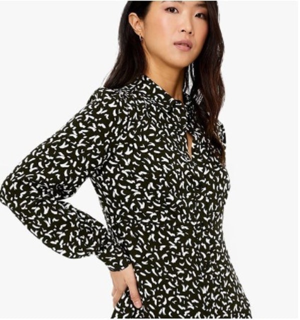 MARKS & SPENCER Printed Mini Shirt Dress