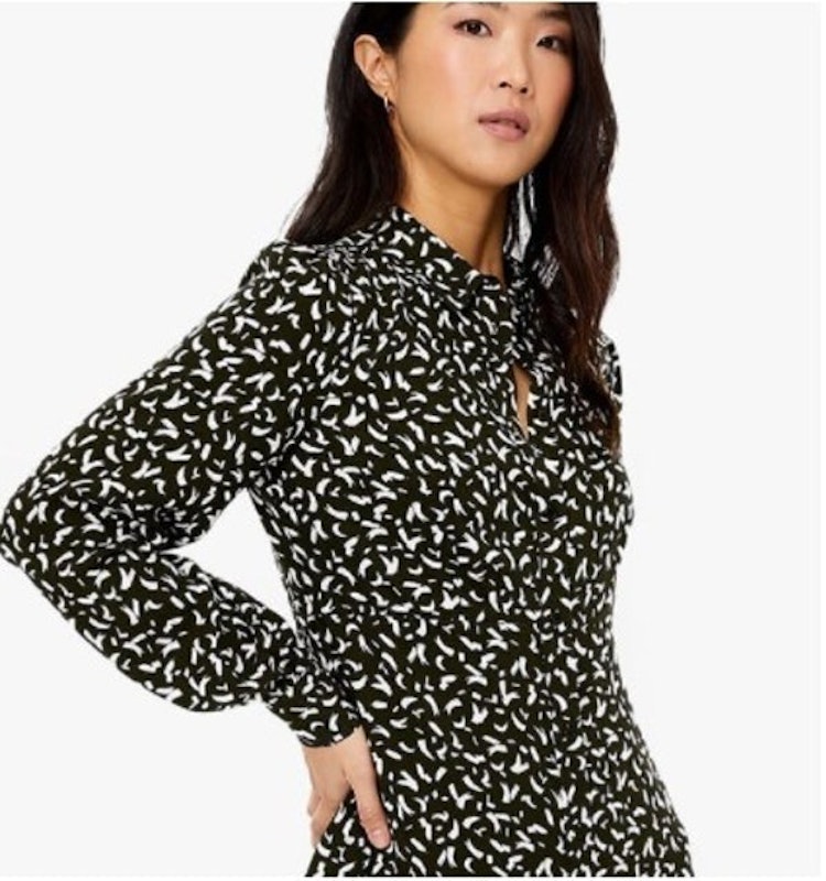 Printed Mini Shirt Dress 2