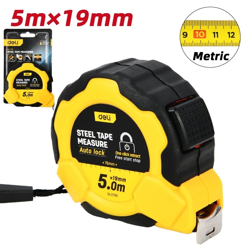 Deli Tape Measure Auto Lock 5 meter 2