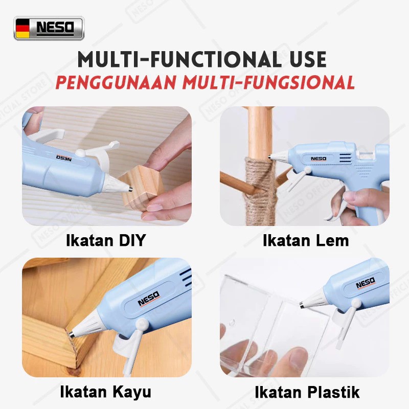 NESO JERMAN Glue Gun Gaya Baru 3