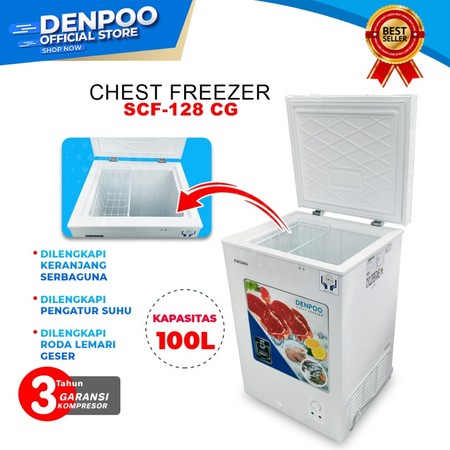 Denpoo Mandiri Indonesia Denpoo Chest Freezer  SCF 128 CG