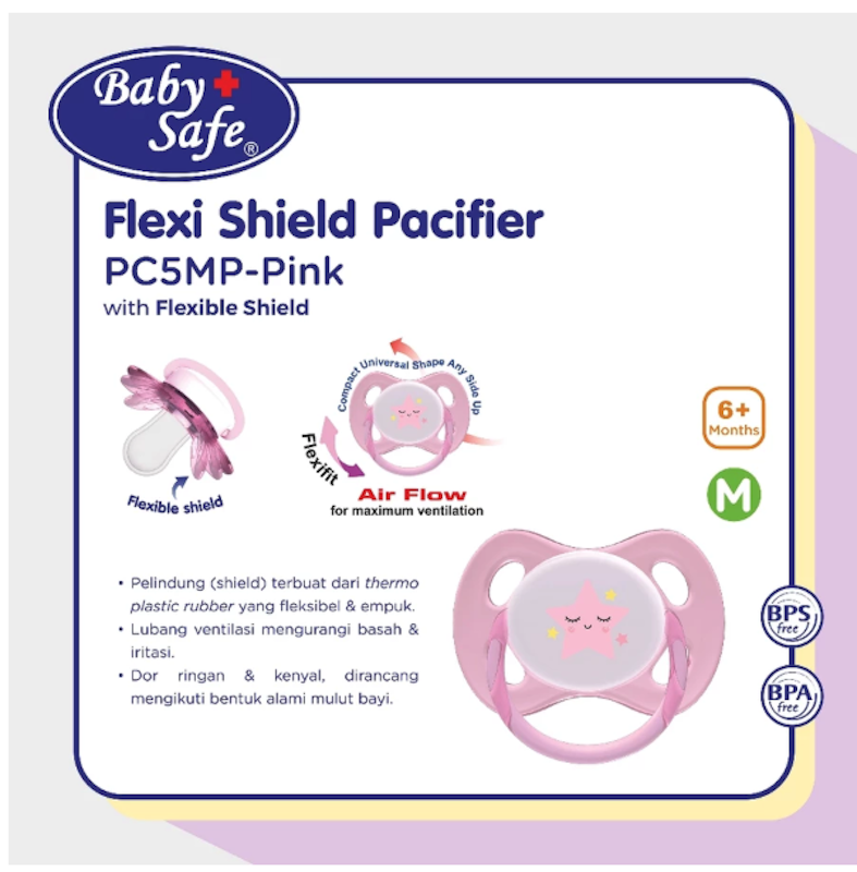 BabySafe Flexi Shield Pacifier Pacifier 6M+ PC5