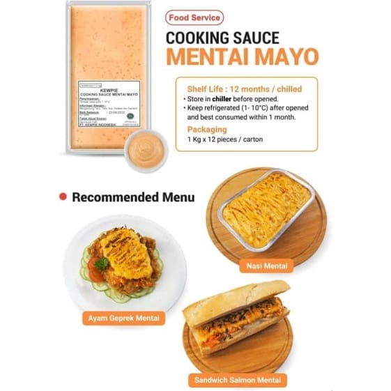 Kewpie Indonesia Kewpie Cooking Sauce Mentai Mayo