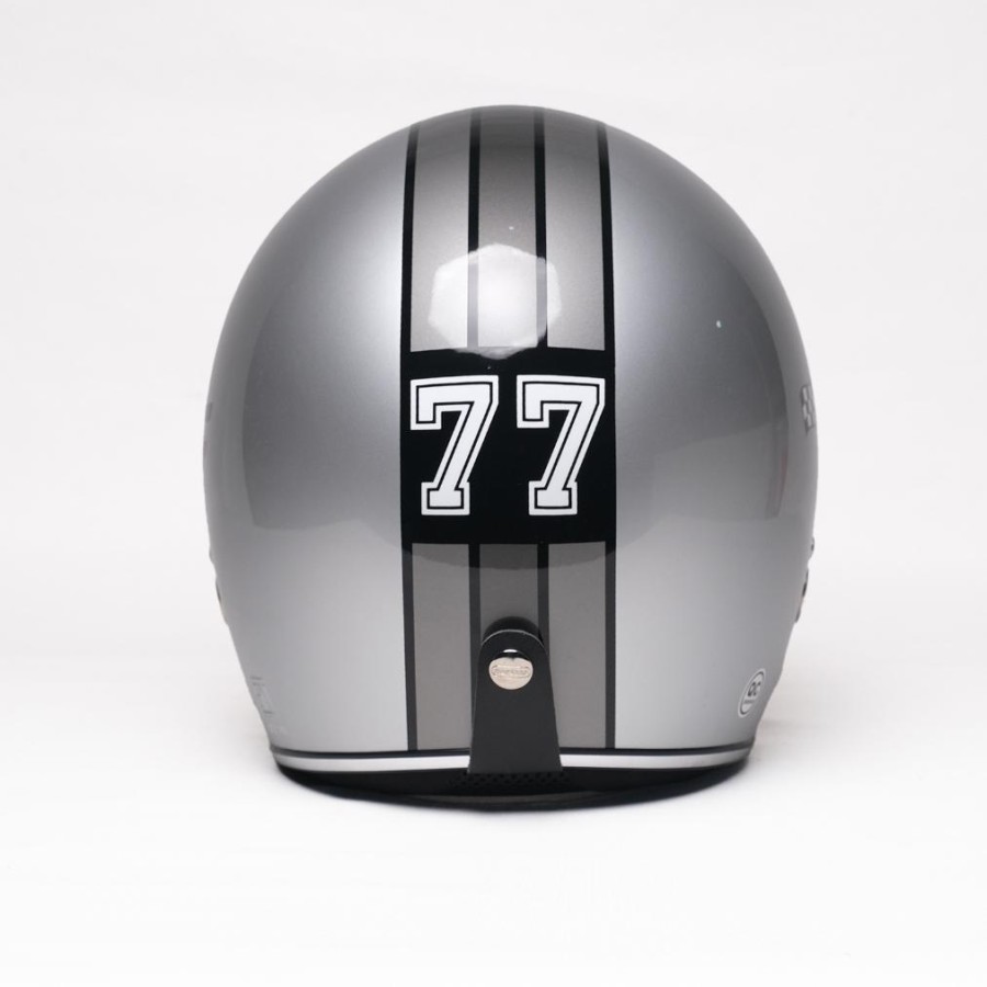 Marzano Helm Footstep Footwear x Marzano Helm Retro Seventys Silver