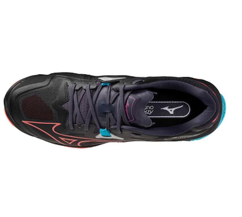 MIZUNO Wave Lightning Z8 Black/Neon Flame/Peacock Blue 2