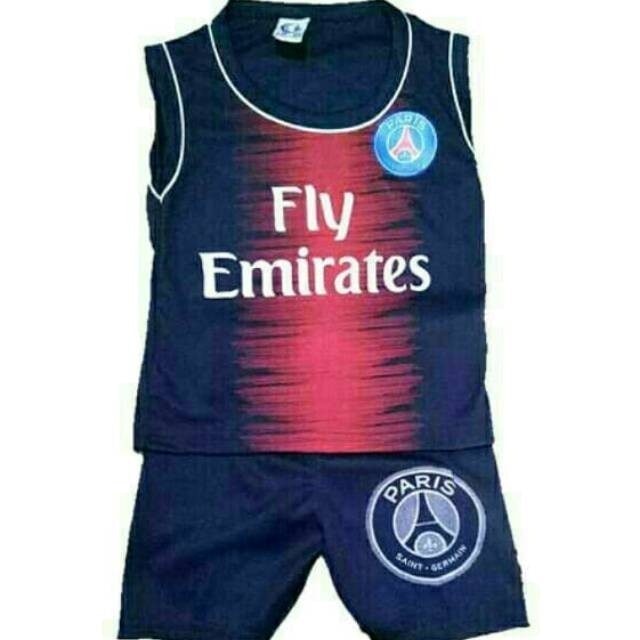 Baju Jersey Bola Setelan Anak Balita Tanpa Lengan