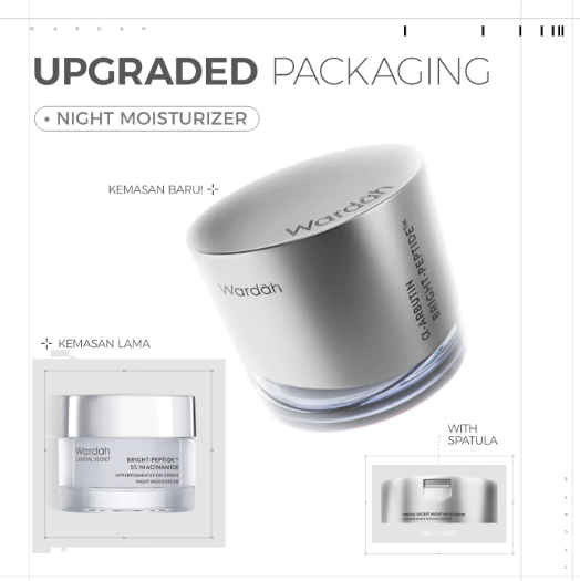 Paragon Technology and Innovation Wardah Crystal Secret α-Arbutin Bright-Peptide Night Moisturizer