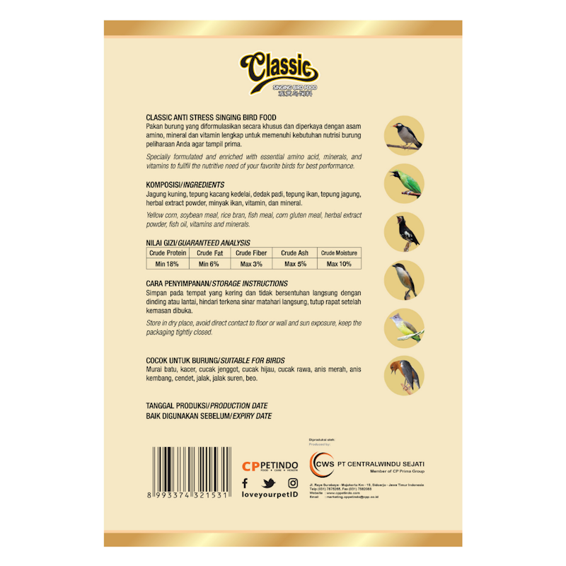 CP Classic Singing Bird Food 3