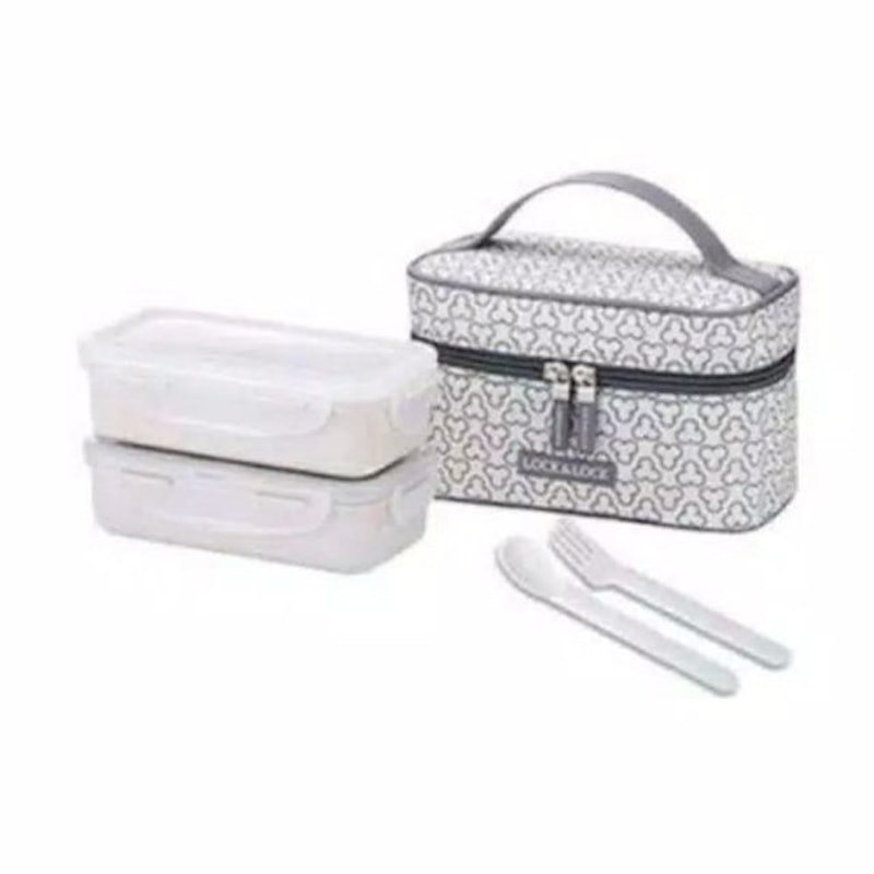 LocknLock Lunch Box Set With Clover Bag 3
