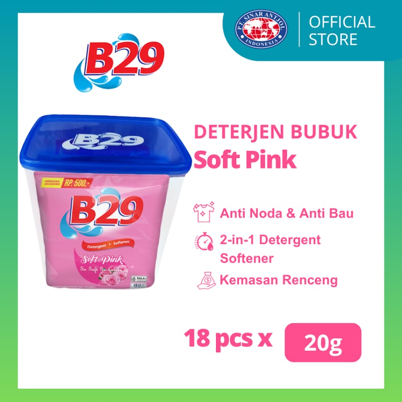 B29 Deterjen + Softener Soft Pink 2