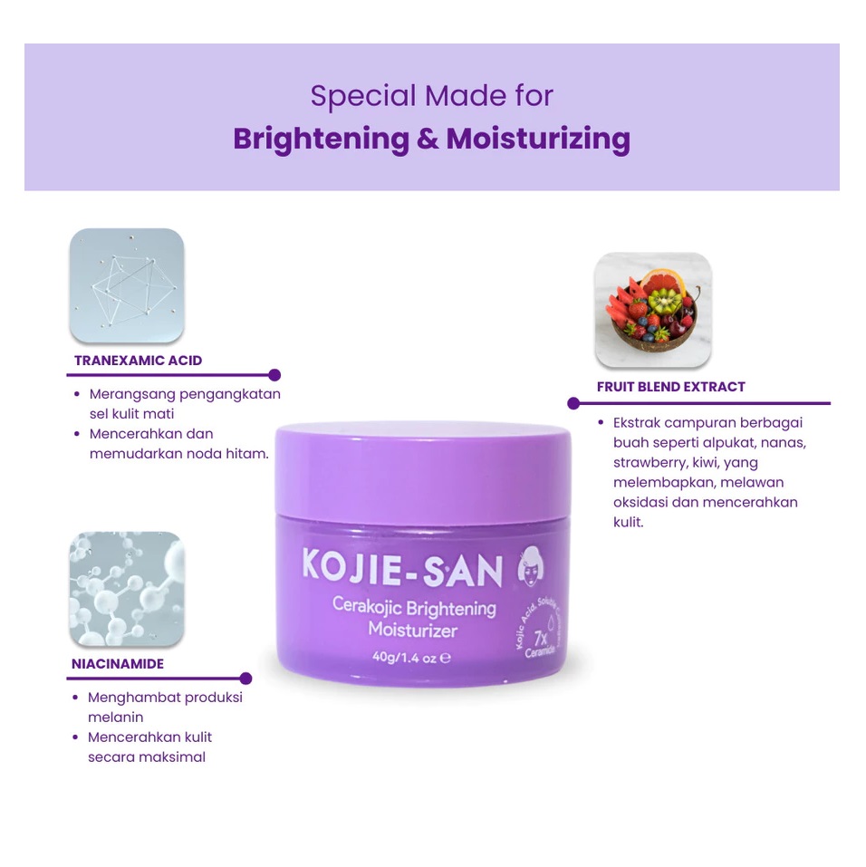 Beauty Elements Ventures KOJIE-SAN Cerakojic Brightening Moisturizer