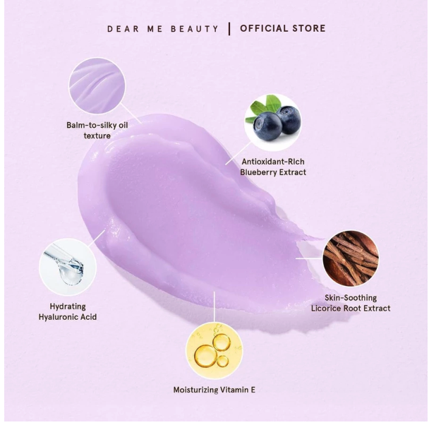 Garland Cantik Indonesia Dear Me Beauty Meltaway Balm Blueberry