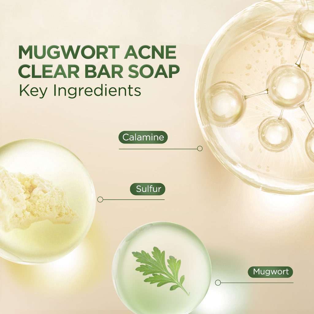  ACNAWAY Mugwort Acne Clear Bar Soap