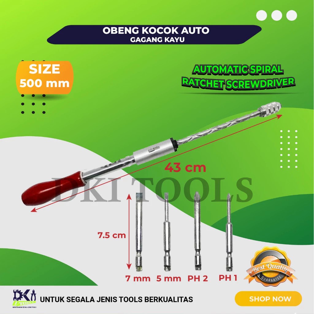 Koala Tools Koala Spiral Ratchet Screwdriver Set