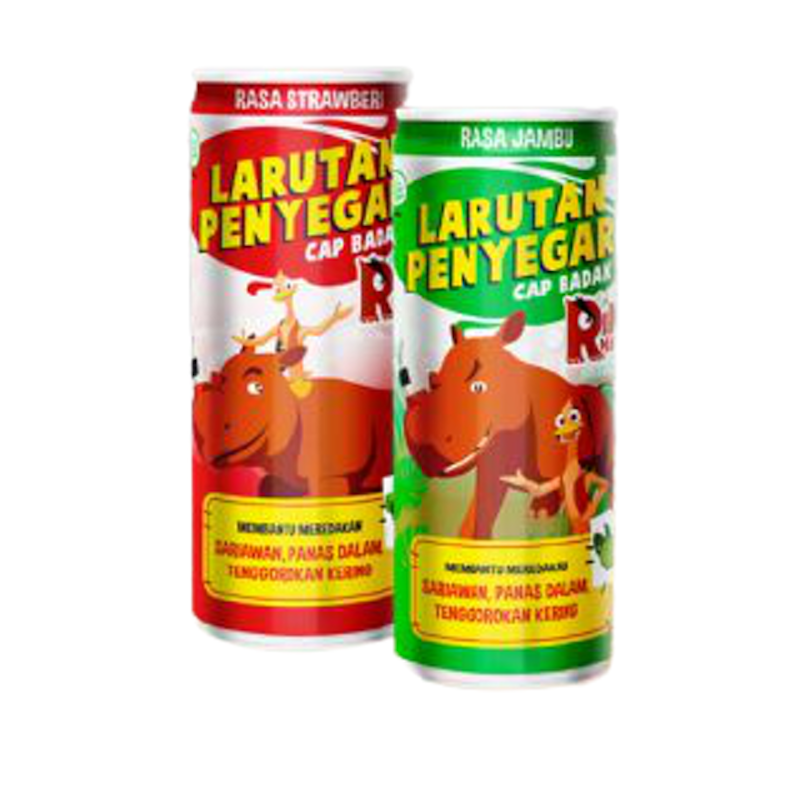 Larutan Penyegar Cap Badak Kaleng Anak 1