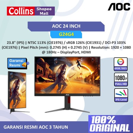AOC International AOC Fast IPS Gaming Monitor 24G4E