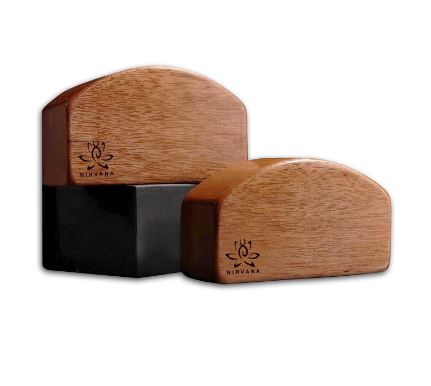 Nirvana Curva Yoga Block Solid Wood