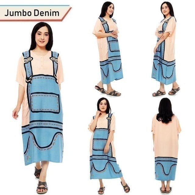 Daster Jumbo Midi Denim ｜ DMJ-0050