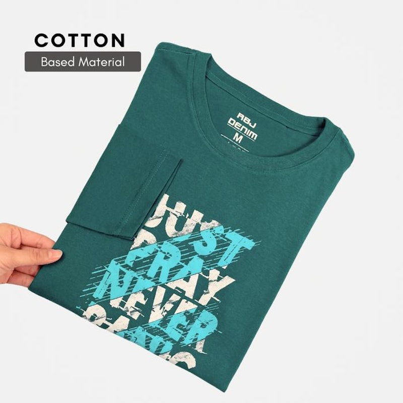 RBJ T-Shirt Cotton Lengan Panjang Pria 207131553