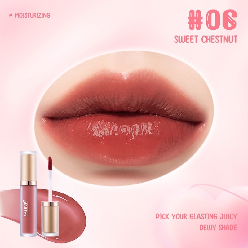 SANIYE Dewy Lip Gloss #6 Sweet Chestnut 2