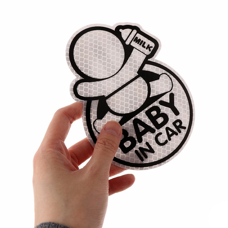 3D Sticker Reflector Sign Baby In Car 5