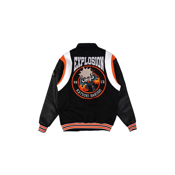 W.ESSENTIÈLS X FTH X My Hero Academia Varsity Jacket Bakugo