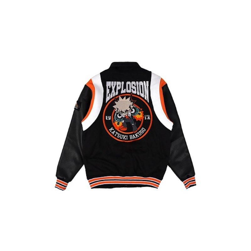 W.ESSENTIÈLS X FTH X My Hero Academia Varsity Jacket Bakugo 2