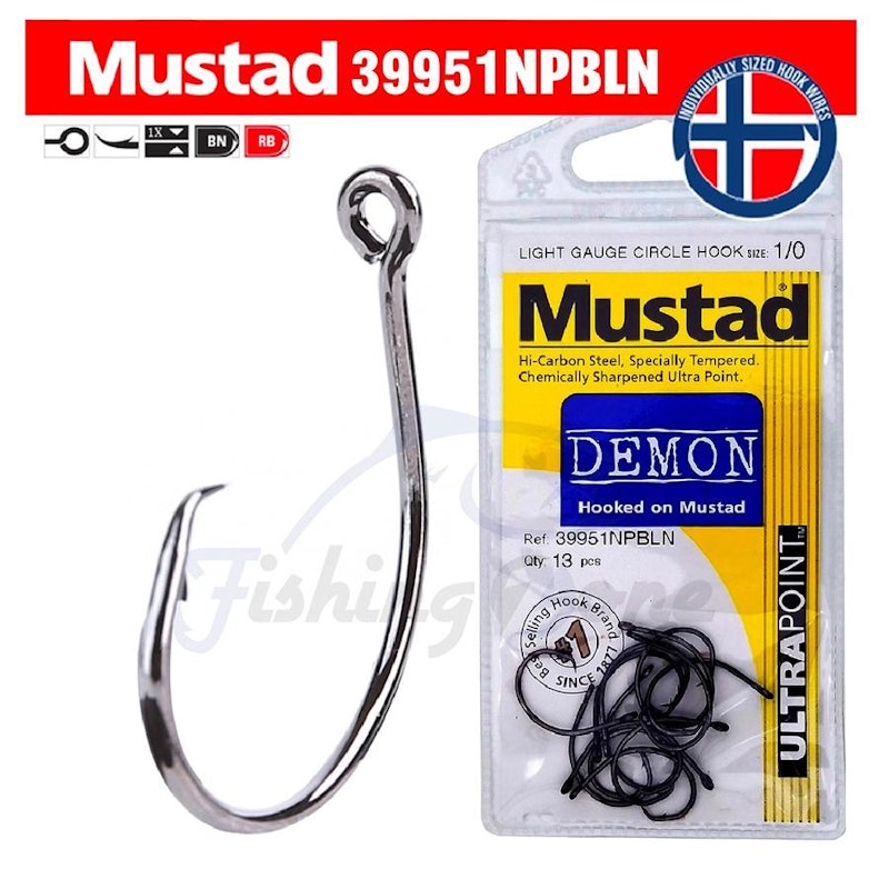 Mustad DEMON Light Gauge Circle Hook 3