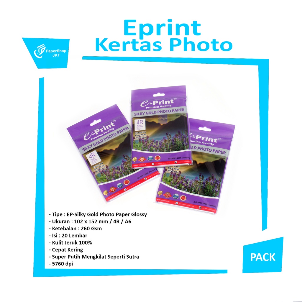 Sinar Asia Perkasa E-Print Silky Gold Photo Paper
