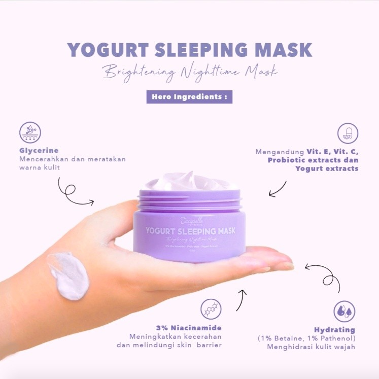 Jelita Anugerah Indonesia Jacquelle Beaute Yogurt Sleeping Mask