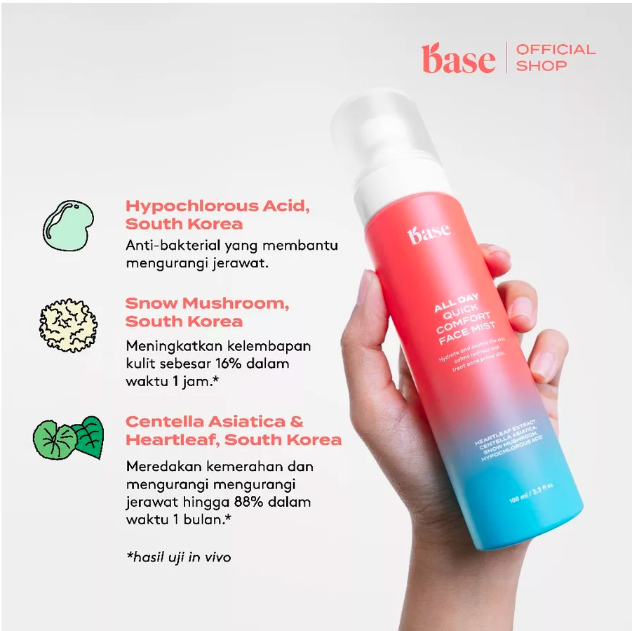 Base Skincare Base All Day Quick Comfort Face Mist