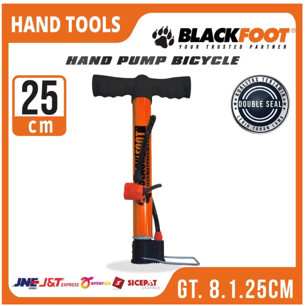 BLACKFOOT Pompa Angin Ban Sepeda Motor Mobil 25cm