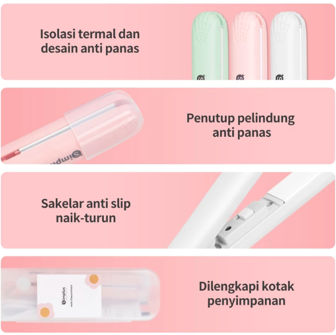 YAOYAO Group Simplus Hair Straightener Mini Portable 120g ZFBA007