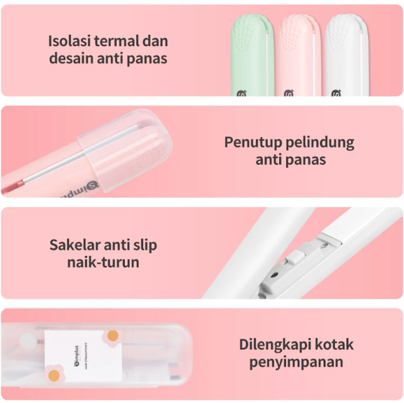 Simplus Hair Straightener Mini Portable 120g 5
