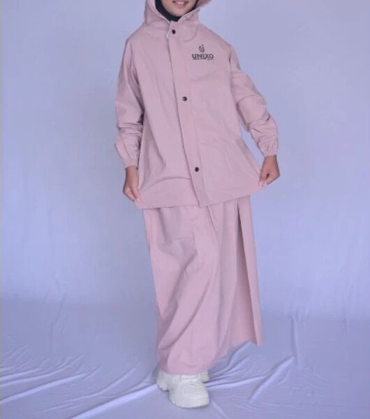  UNIXO Jas Hujan Anak Setelan Jaket Rok