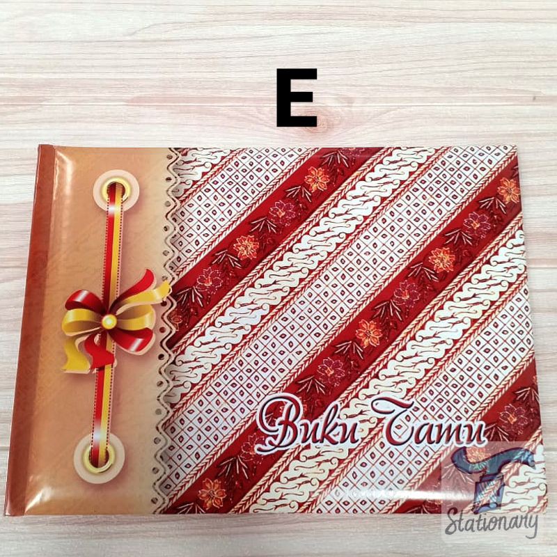Buku Tamu Hard Cover Motif Batik 2