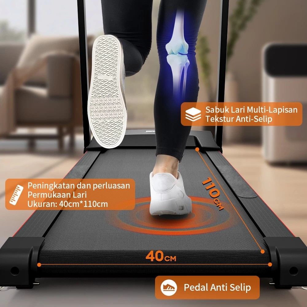 OneTwoFit OneTwoFit Treadmill Listrik 2.5HP